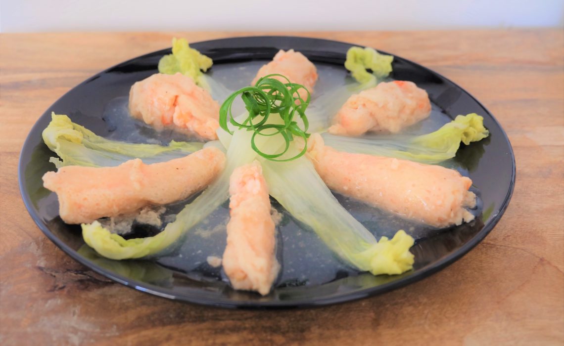 Carry It Like Harry - Stuffed stinkhorns with prawns and greens 鮮蝦釀竹笙 - A long hard favourite dish of the ladies